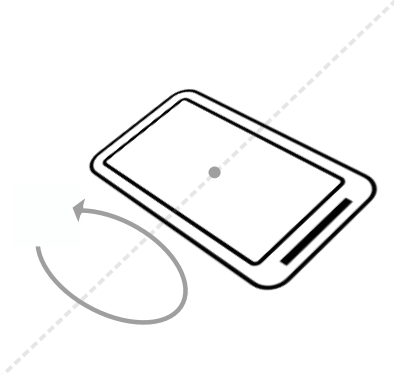 ift the bottom edge of the device so the screen is tilted away from you. Note the change to the pitch value. Pitch indicates the top-to-bottom angle of tilt around the device's horizontal axis.  